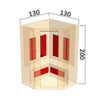Infraroodsauna (hoek) Elan 2-persoons